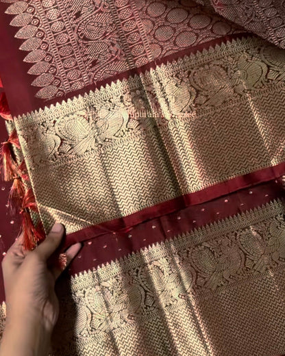 Rajarajeshwari Kanchipuram Silk Saree 🌺