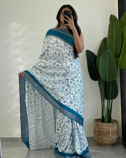 kalamkari Ready to Wear Saree