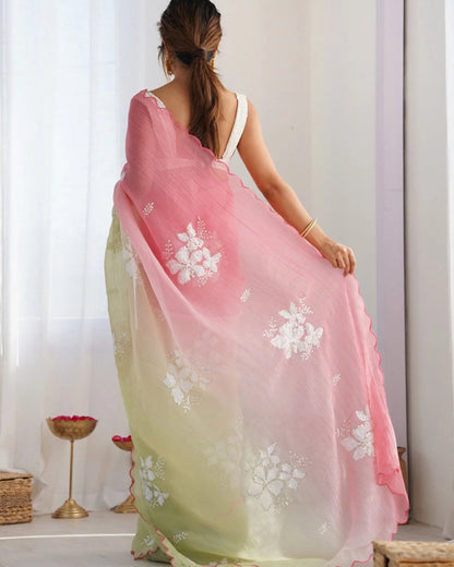 Crunchy Fabrics Saree
