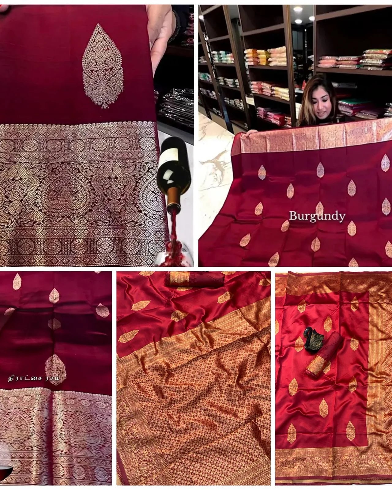 Red Dates Saree