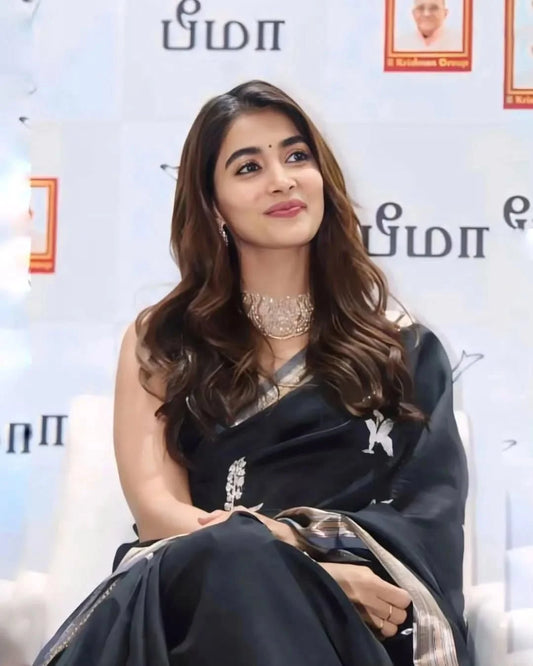 Pooja Black Saree