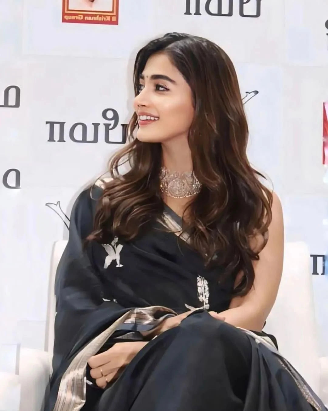 Pooja Black Saree