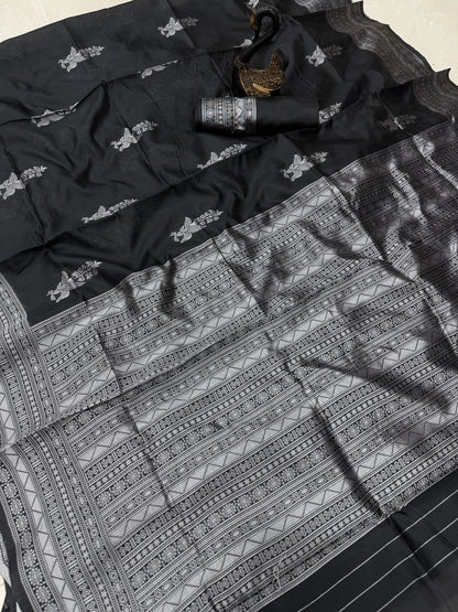 Pooja Black Saree
