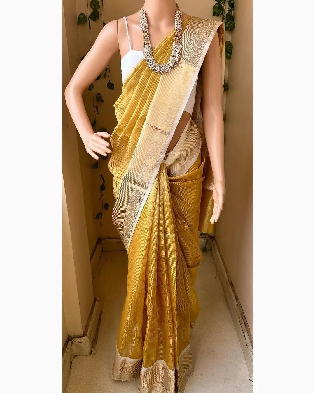 Yellow Tissue Silk