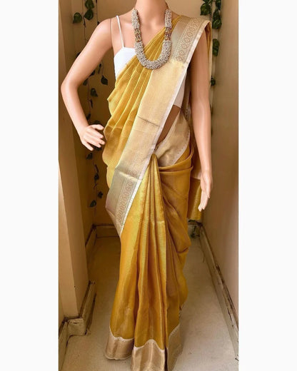 Yellow Tissue Silk
