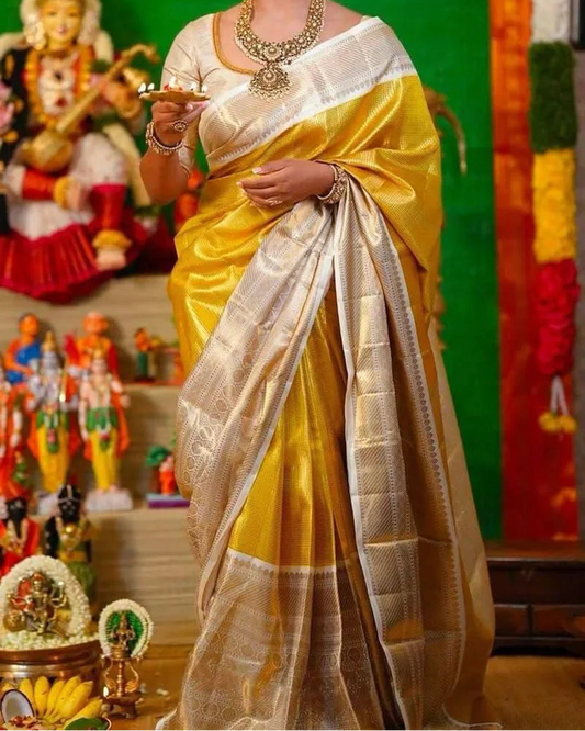 Yellow Tissue Silk